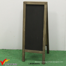 Retro Wood Folding Free Standing Old Fashioned Blackboard